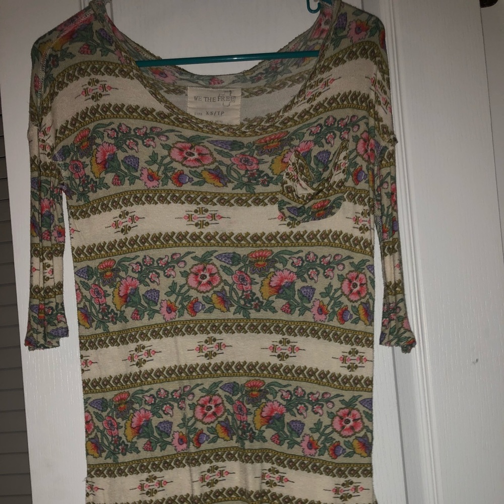 free ppl floral top